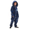 Snuggs Kids Blanket Onesie Dark Blue space